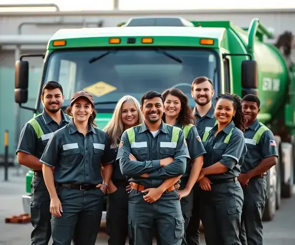 A Rego Septic Service professional team